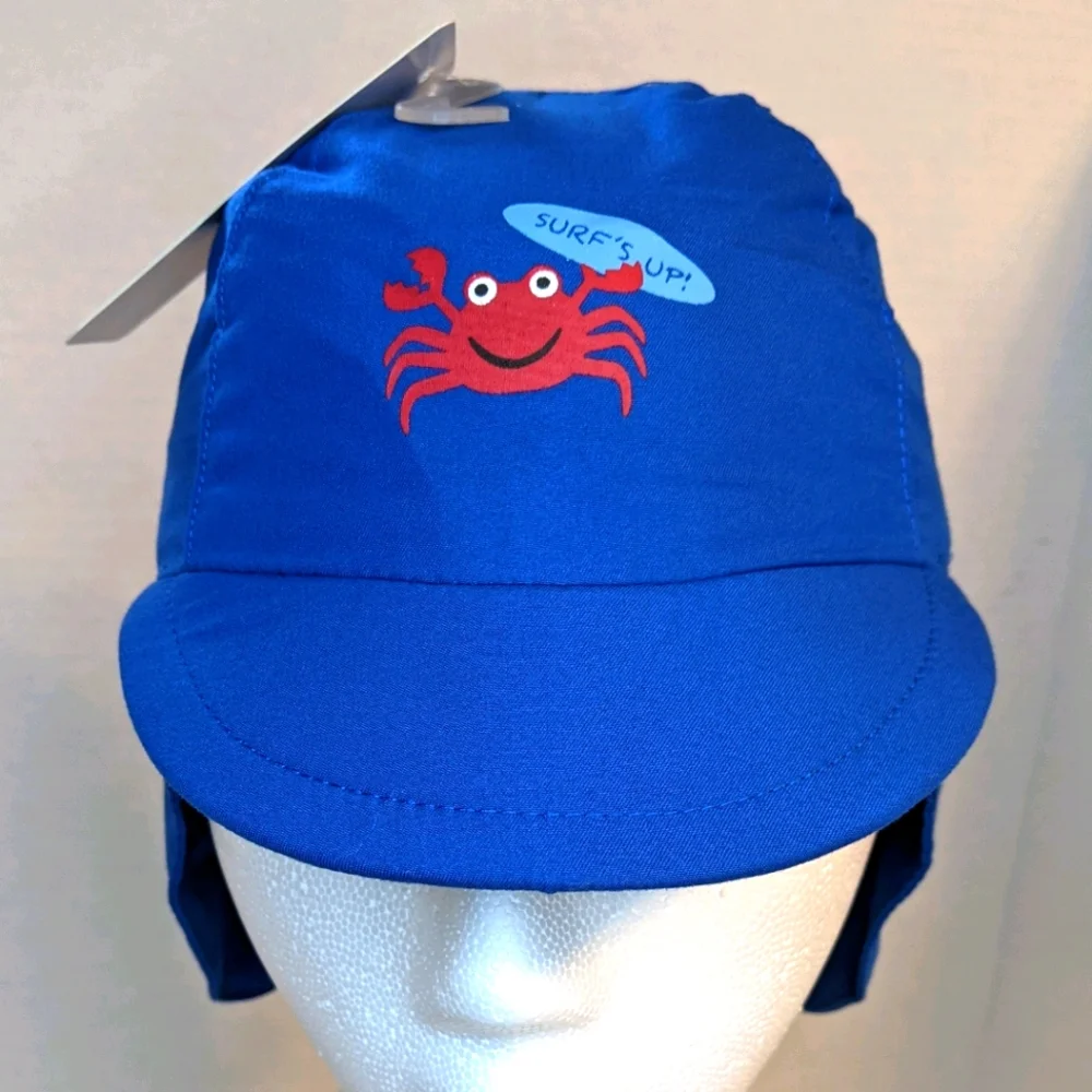 1920 NOLAN NYC Originals Blue Toddler Boy Crab Hat Beach Fishing